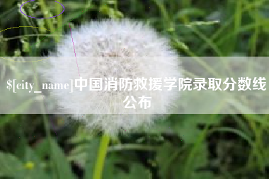 上杭中国消防救援学院录取分数线公布