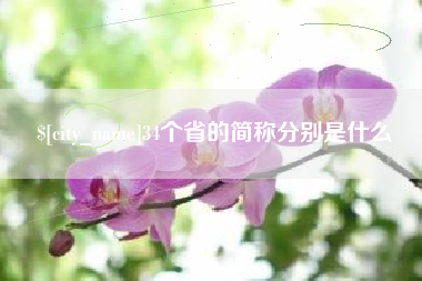 上杭34个省的简称分别是什么