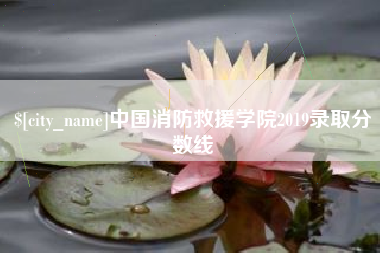 上杭中国消防救援学院2019录取分数线