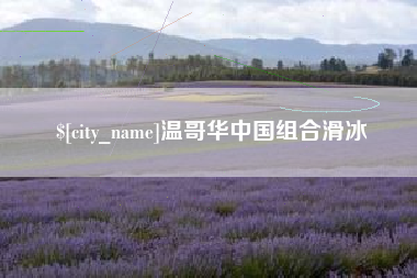上杭温哥华中国组合滑冰