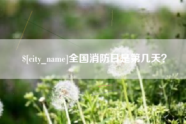上杭全国消防日是第几天？