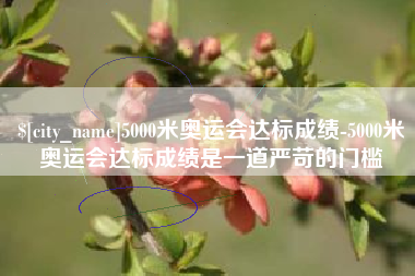 上杭5000米奥运会达标成绩-5000米奥运会达标成绩是一道严苛的门槛