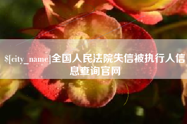 上杭全国人民法院失信被执行人信息查询官网
