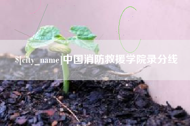 上杭中国消防救援学院录分线