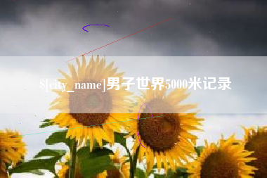上杭男子世界5000米记录
