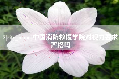 上杭中国消防救援学院对视力要求严格吗