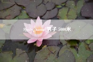 上杭男子 5000米
