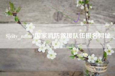 上杭国家消防救援队伍报名网址
