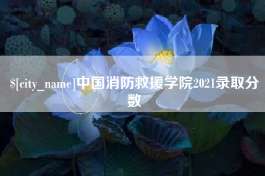 上杭中国消防救援学院2021录取分数