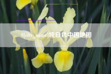 上杭纯白色中国地图