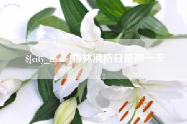上杭森林消防日是哪一天
