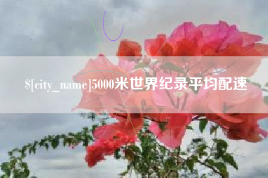 上杭5000米世界纪录平均配速