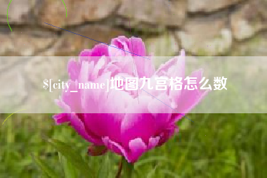 上杭地图九宫格怎么数