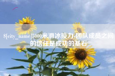 上杭5000米滑冰接力-团队成员之间的信任是成功的基石