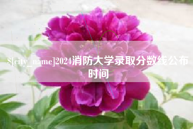 上杭2024消防大学录取分数线公布时间