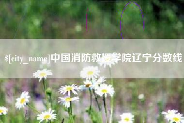 上杭中国消防救援学院辽宁分数线