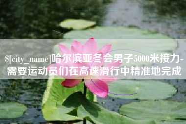上杭哈尔滨亚冬会男子5000米接力-需要运动员们在高速滑行中精准地完成