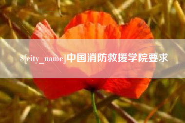 上杭中国消防救援学院要求
