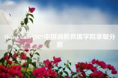 上杭2021中国消防救援学院录取分数