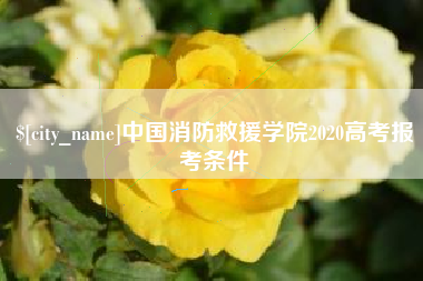 上杭中国消防救援学院2020高考报考条件