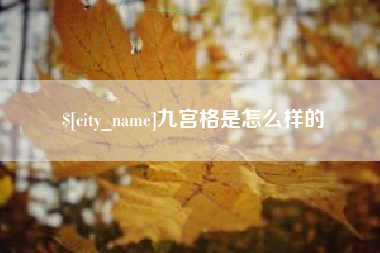 上杭九宫格是怎么样的