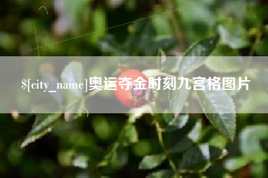 上杭奥运夺金时刻九宫格图片