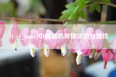 上杭中国消防救援学院分数线